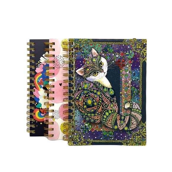 #10 Writing Journals-Spiral Bound with Elastic Page Holder (3 for $24.00) - Picture 1 of 8